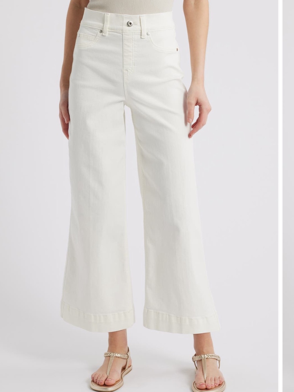 Spanx wide leg cropped jeans NEW